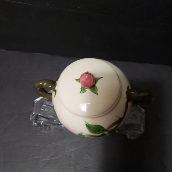 Vintage FRANCISCAN "Desert Rose" Creamer & Sugar Bowl Set - Picture 6 of 12